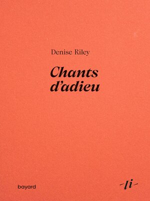 cover image of Chants d'adieu